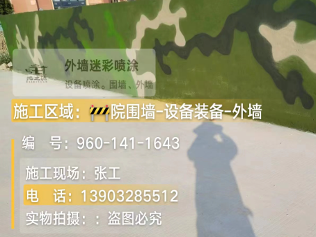 丰都 迷彩漆喷涂价格（按平方米计费）